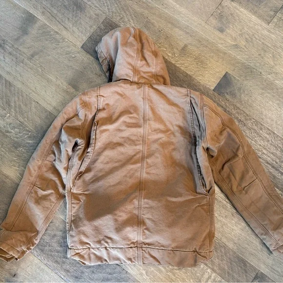 Carhartt men’s Sherpa-lined brown utility jacket - relaxed fit size Small - Picture 6 of 6